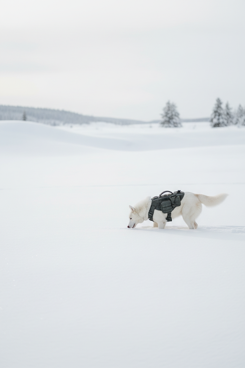 Husky en la nieve
